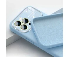 Toptel Topt Soft Silicone Lens dėklas skirtas Apple iPhone 14 Pro Max light mėlynos spalvos