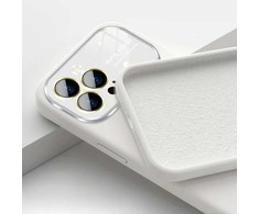 Toptel Soft Silicone Lens Dėklas skirtas Apple iPhone 13 Pro baltas