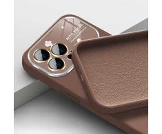 Toptel Topt Soft Silicone Lens dėklas skirtas Apple iPhone 14 Pro rudos spalvos
