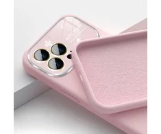 Toptel Topt Soft Silicone Lens dėklas skirtas Apple iPhone 14 Pro light rožinės spalvos
