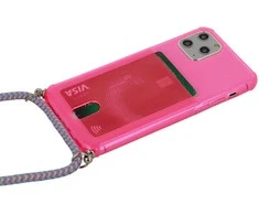 Topt STRAP Fluo dėklas skirtas Apple iPhone X/XS Rožinė