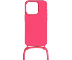 Topt Strap silikoninis dėklas skirtas Apple iPhone 15 Plus design 1 rožinės spalvos
