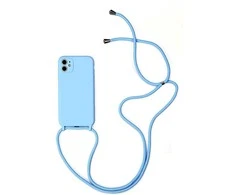 Topt STRAP silikoninis dėklas skirtas Apple iPhone 11 Pro Light mėlynas