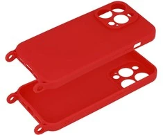 Toptel Topt Strap silikoninis dėklas skirtas Apple iPhone 13 Pro Max design 2 raudonos spalvos