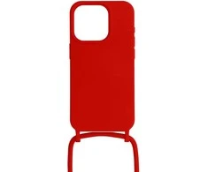 Topt Strap silikoninis dėklas skirtas Apple iPhone 12/12 Pro design 1 raudonos spalvos