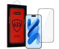 Topt Tel Protect Full Glue 6D Apsauginis stiklas skirtas Apple iPhone 17 Air juodas