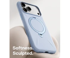Torras Ostand Q3 silikoninis dėklas, mėlynas – iPhone 18 Pro Max