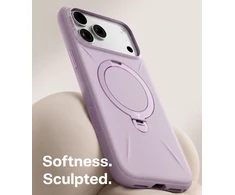Torras Ostand Q3 silikoninis dėklas, violetinis – iPhone 18 Pro