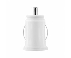 TOTI Dual USB Car Charger with micro usb cable 1m 2.1 A, Baltas