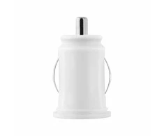 TOTI Dual USB Car Charger with micro usb cable 1m 2.1 A, Baltas