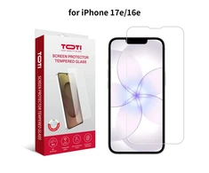 TOTI TEMPERED glass 2D screen protector full cover for iPhone 16e/17e Transparent