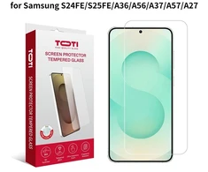 TOTI grūdinto stiklo 2D ekrano apsauga Samsung Galaxy S24 FE/S25 FE/A36 /A56 /A37 /A57/A27/ S26 FE