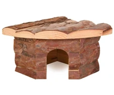 TRIXIE Jesper kampinis namelis, 2 išėjimai, triušiams, medis, 52x18x37/37cm