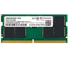 RAM TRANSCEND 32GB JM DDR5 4800 SO-DIMM 2Rx8 2Gx8 CL40 1,1V