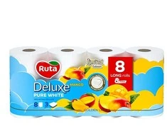 Tualetinis popierius Rūta DELUXE MANGO KVAPO 8 RUL, 3 sl