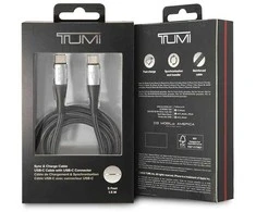 TUMI TUCCSUSBC USB-C į USB-C cable 1.5m Fast Charging juodos spalvos