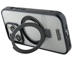 Tumi TUHMP15LSSFC Apple iPhone 15 Pro 6.1″ baltos spalvos kietas dėklas with skaidrus Ring Stand and MagSafe