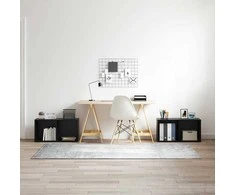 TV staliukas TV spintelių komplektas 2 pcs Juodas ąžuolas 72 x 35 x 36,5 cm