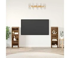TV staliukas TV spintelių komplektas 2 pcs Senovinis medis 107 x 35 x 37 cm