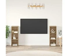 TV staliukas TV spintelių komplektas 2 pcs Amatininkų ąžuolas