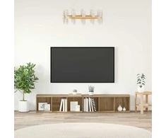 TV staliukas TV spintelių komplektas 2 pcs Amatininkų ąžuolas