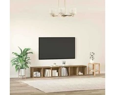 TV staliukas TV spintelių komplektas 2 pcs Amatininkų ąžuolas