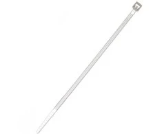 Tvirtinimo dirželis Elematic, 2,5 x 98 mm, baltas