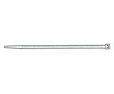 Tvirtinimo dirželis Elematic, 2,6 x 200 mm, juodas