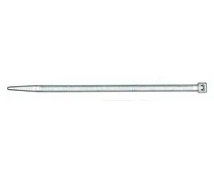 Tvirtinimo dirželis Elematic, 4,5 x 290 mm, baltas
