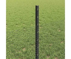 Hexagonal Fence with Post 25 x 0,5 m PVC dengtas plienas Pilka