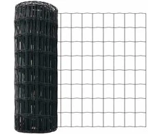 Tvora su stulpais Pilka 0,6 x 10 m Plienas ir PVC