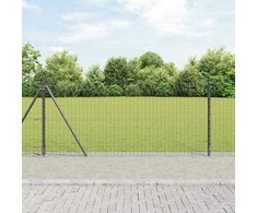 Tvora su stulpais Pilka 0,8 x 10 m Plienas ir PVC