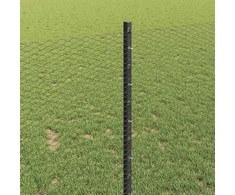 Hexagonal Fence with Post 25 x 1 m PVC dengtas plienas Pilka