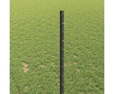 Hexagonal Fence with Post 50 x 1 m PVC dengtas plienas Pilka