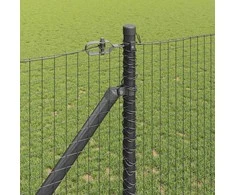Suvirintas vielinis tvoras su smailiais galais 10 x 1,2 m Pilka