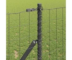 Tvora su stulpais Pilka 1,2 x 10 m Plienas ir PVC