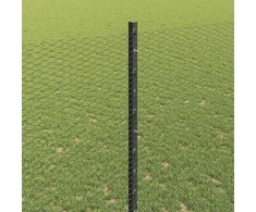 Hexagonal Fence with Post 10 x 1,4 m PVC dengtas plienas Pilka