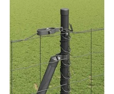 Eurų tvora su betono pagrindu 10 x 1,5 m PVC dengtas plienas