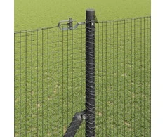 Tvorelės stulpas Plienas ir PVC Pilka