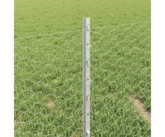 Hexagonal Fence with Post 10 x 0,4 m Galvanizuotas plienas