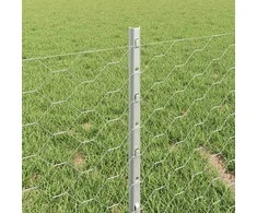 Hexagonal Fence with Post 10 x 0,4 m Galvanizuotas plienas