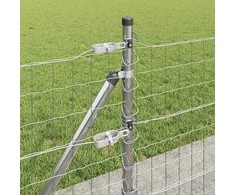 Lauko Euro tvoros su betono pagrindu 25 x 0,4 m Sidabrinė