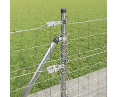 Lauko Euro tvoros su betono pagrindu 25 x 0,4 m Sidabrinė