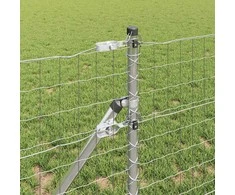 Tvora su stulpais Sidabro 0,4 x 25 m Plienas ir PVC