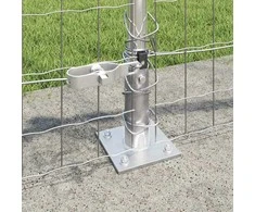 Tvora su stulpais Sidabro 0,4 x 25 m Plienas