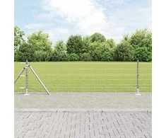 Tvora su stulpais Sidabro 0,4 x 25 m Plienas