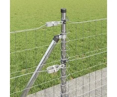 Lauko Euro tvoros su betono pagrindu 25 x 0,4 m Sidabrinė