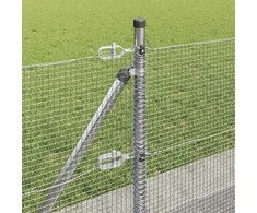 Suvirinta vielos tvora su betono baze 10 x 0,5 m Sidabrinė