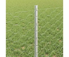 Hexagonal Fence with Post 10 x 0,6 m Galvanizuotas plienas