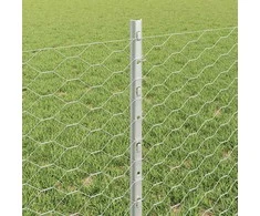 Hexagonal Fence with Post 25 x 0,6 m Galvanizuotas plienas